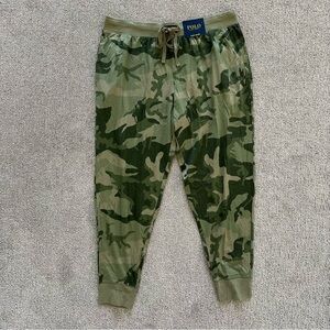 Polo Ralph Lauren Men's Lightweight Logo Sleep Jogger Pants, XL, Camoflauge